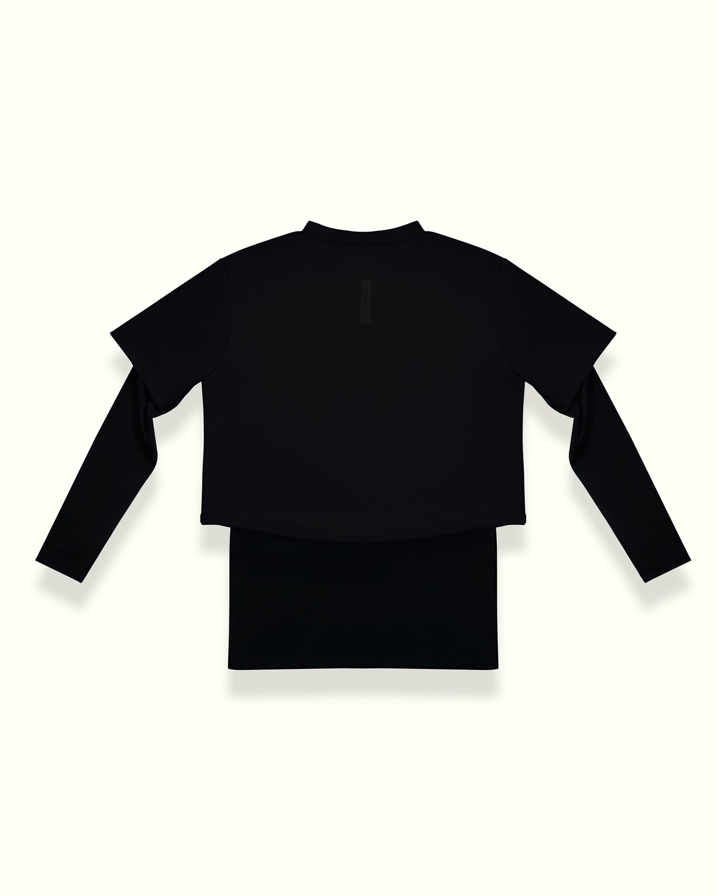 THE CLASSIC 2-IN-1 CROP TOP IN BLACK