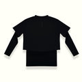 THE INNERSEJUK 2-IN-1 CROP TOP IN BLACK