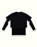THE INNERSEJUK 2-IN-1 CROP TOP IN BLACK