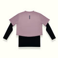 THE INNERSEJUK 2-IN-1 CROP TOP  IN DUSTY PURPLE