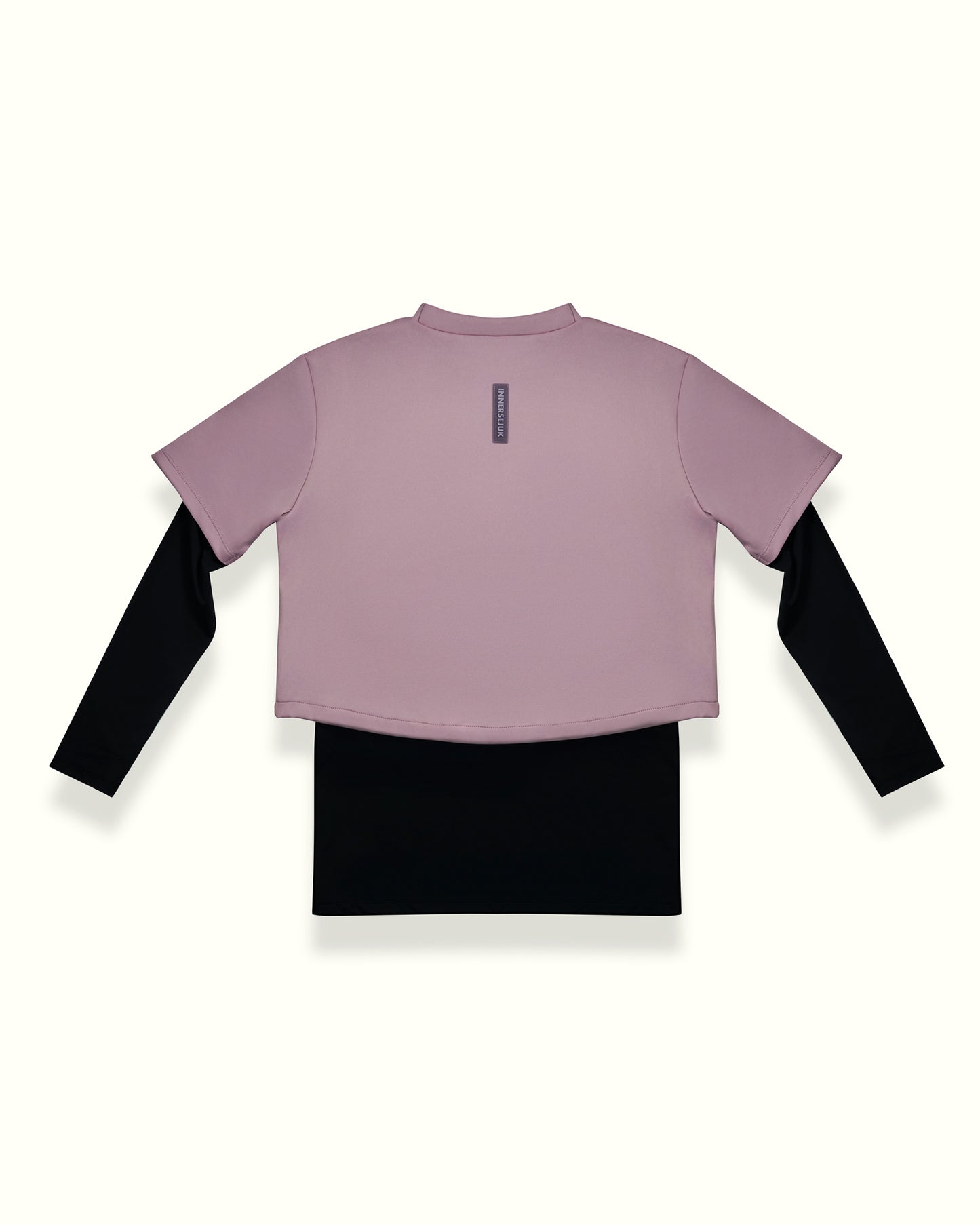 THE INNERSEJUK 2-IN-1 CROP TOP  IN DUSTY PURPLE