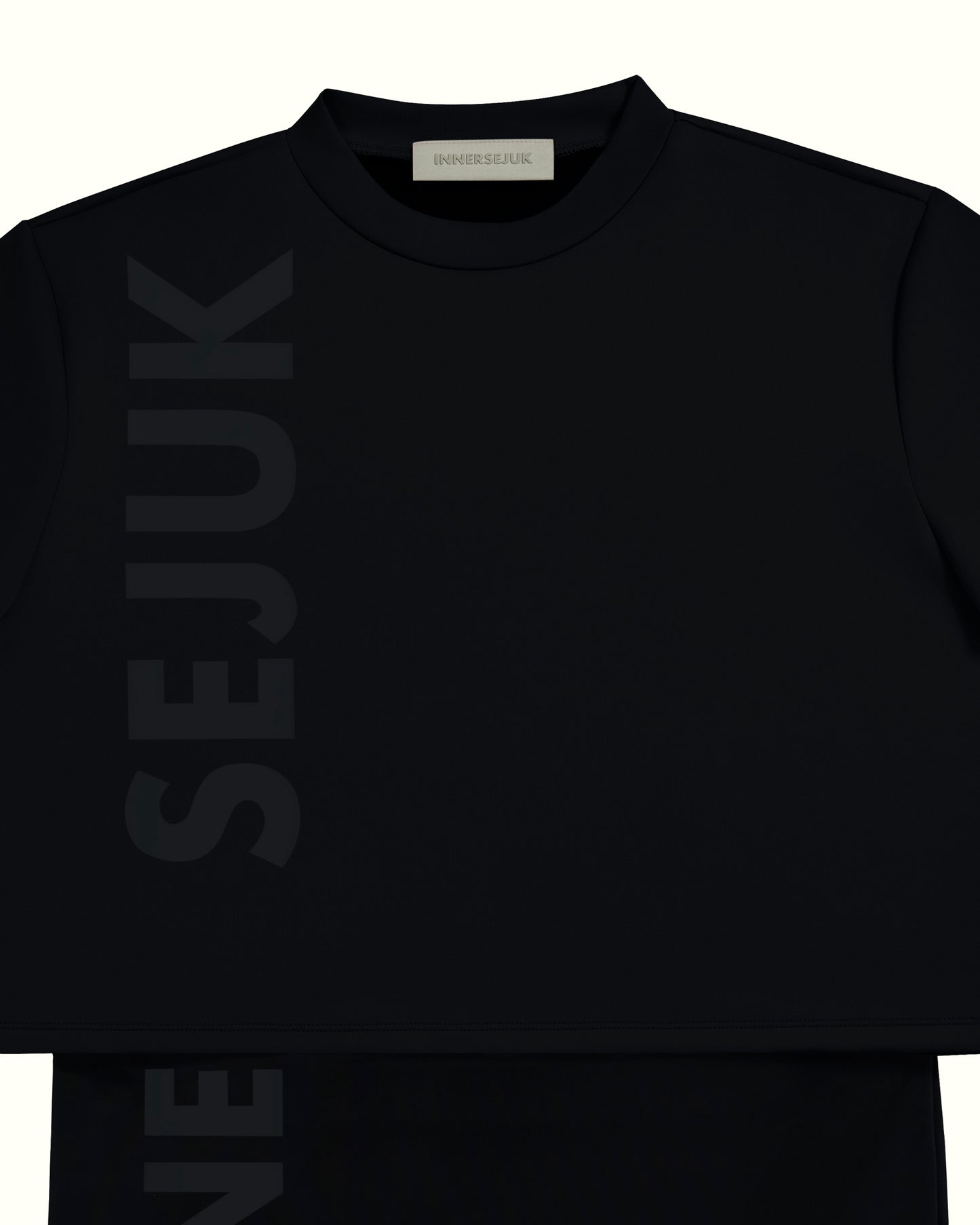 THE ICON 2-IN-1 CROP TOP IN BLACK