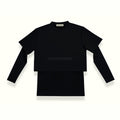 THE REVERSE 2-IN-1 CROP TOP IN BLACK