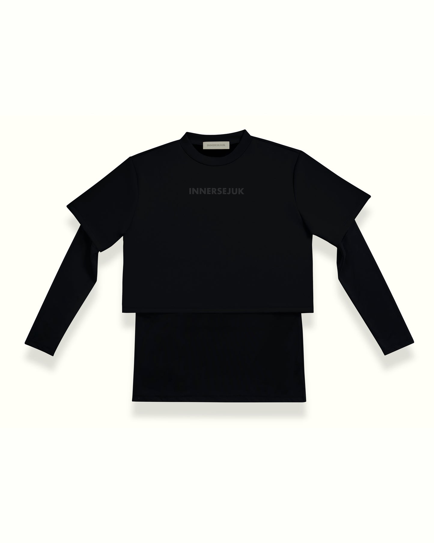 THE CLASSIC 2-IN-1 CROP TOP IN BLACK