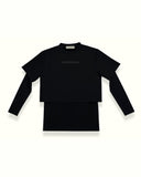 THE CLASSIC 2-IN-1 CROP TOP IN BLACK