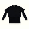 THE INNERSEJUK 2-IN-1 CROP TOP IN BLACK