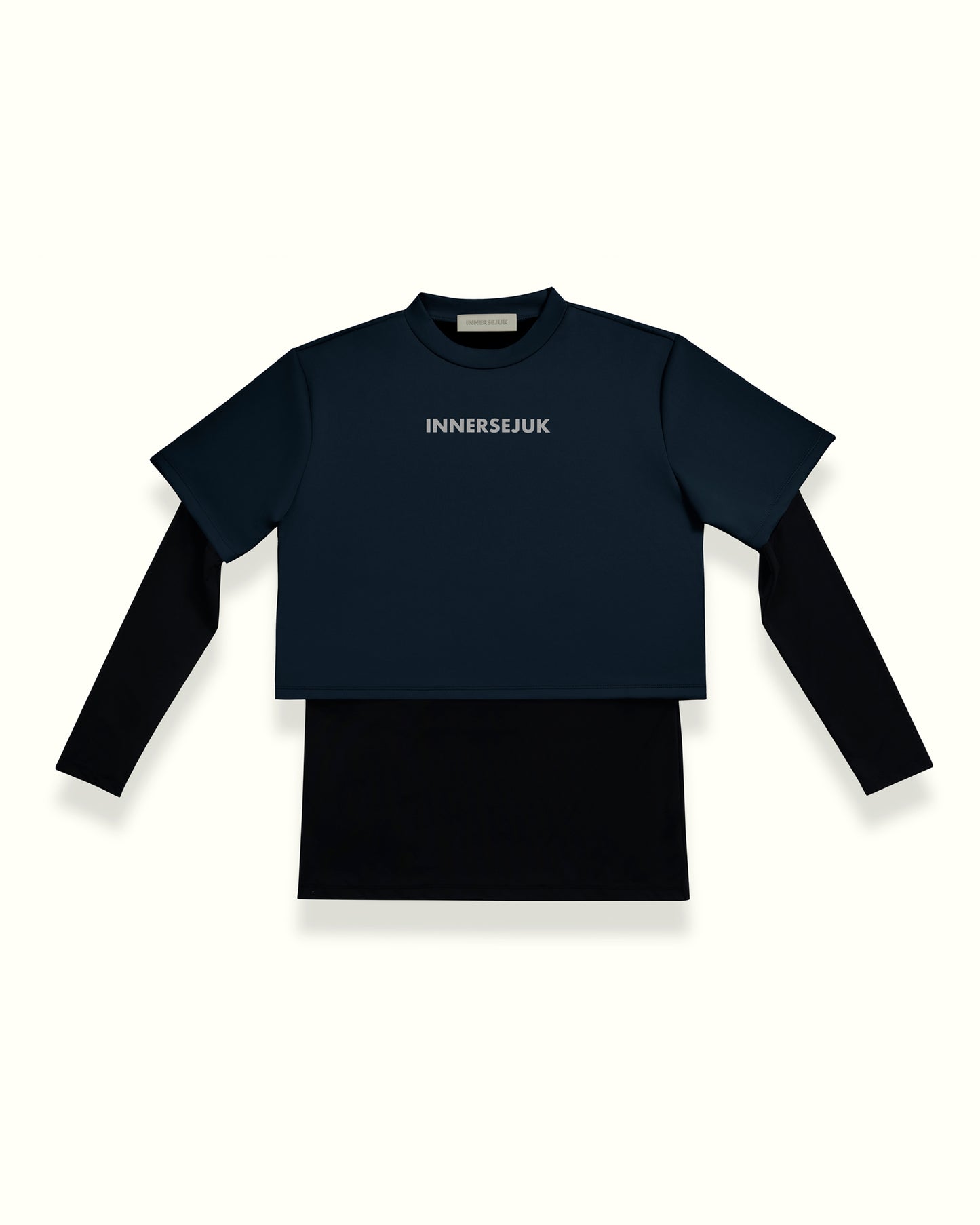 THE CLASSIC 2-IN-1 CROP TOP IN DARK BLUE