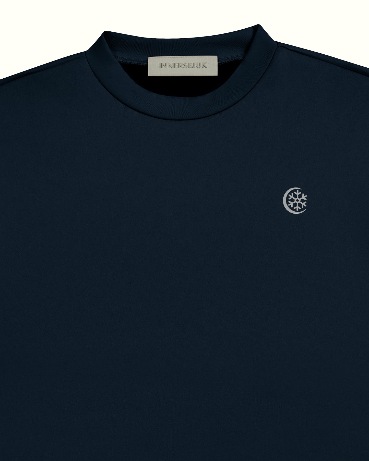 THE INNERSEJUK 2-IN-1 CROP TOP  IN DARK BLUE