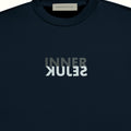 THE MIRROR IMAGE 2-IN-1 CROP TOP IN DARK BLUE