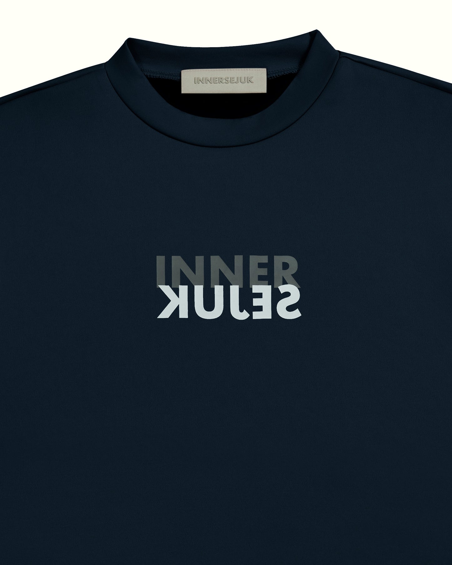 THE MIRROR IMAGE 2-IN-1 CROP TOP IN DARK BLUE