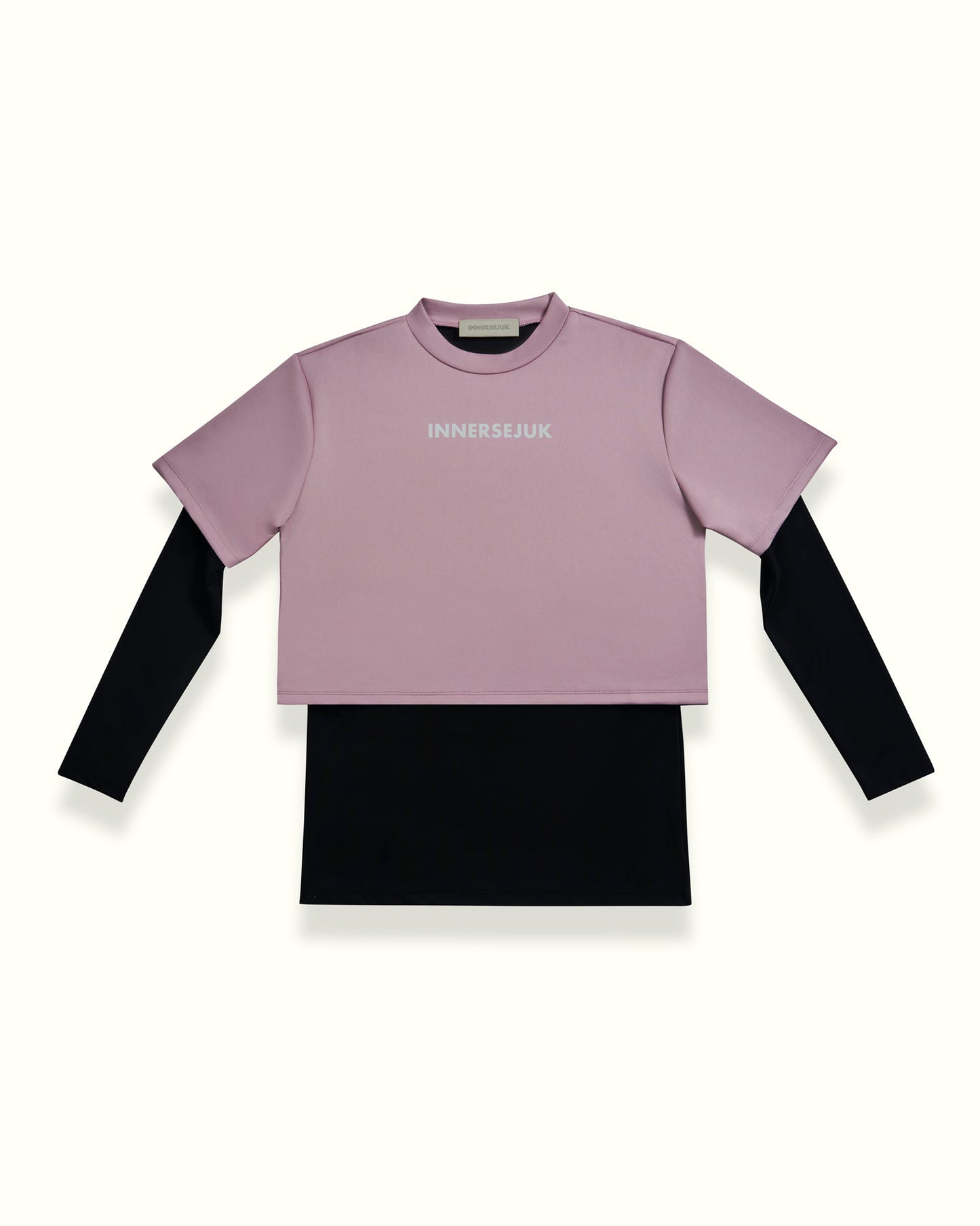 THE CLASSIC 2-IN-1 CROP TOP IN DUSTY PURPLE