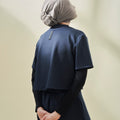 THE INNERSEJUK 2-IN-1 CROP TOP  IN DARK BLUE