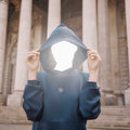 THE INNERSEJUK RELAXED HOODIE  IN DARK BLUE