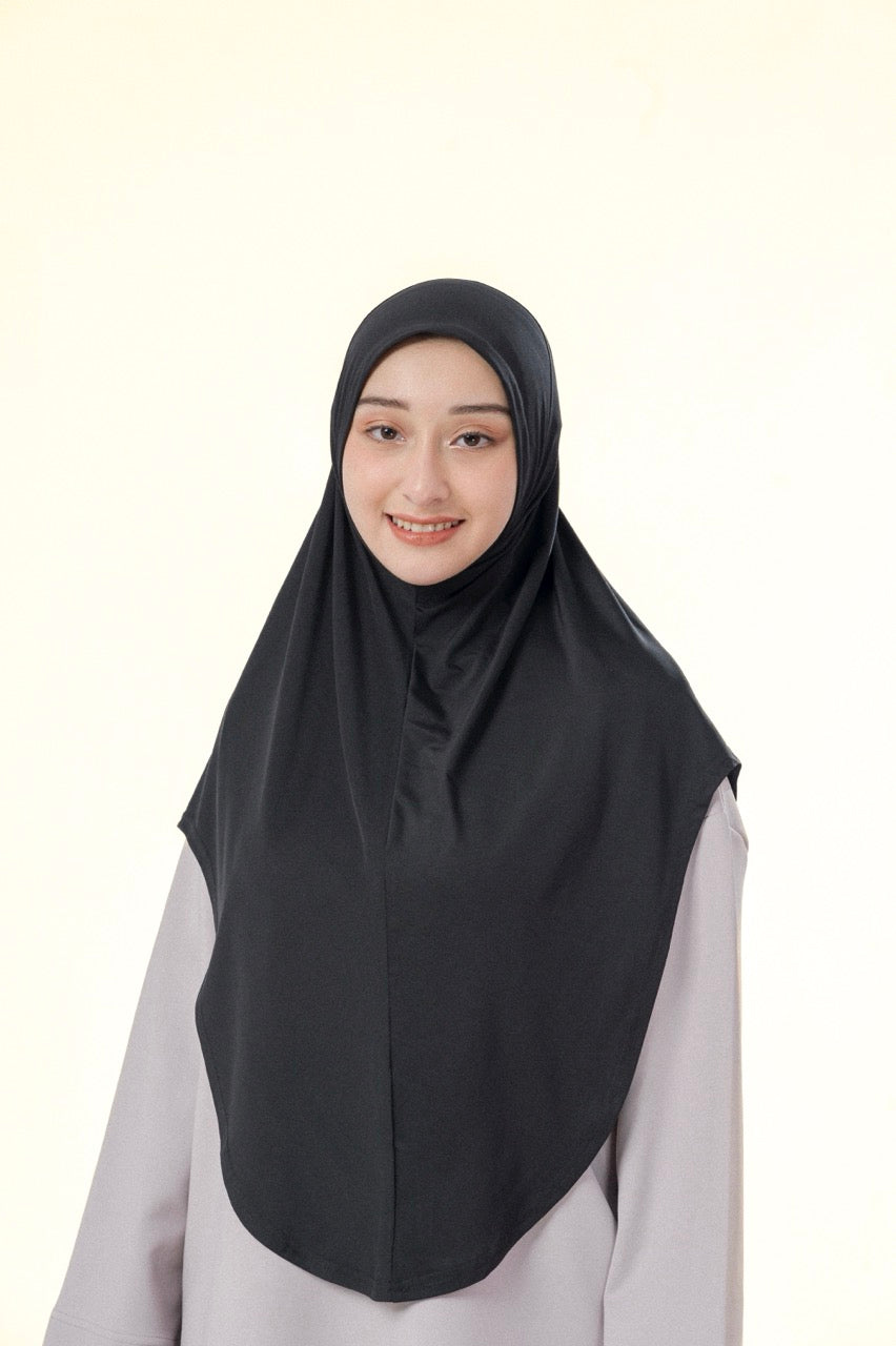 InnerSejuk Sports Hijab Full Covered Black