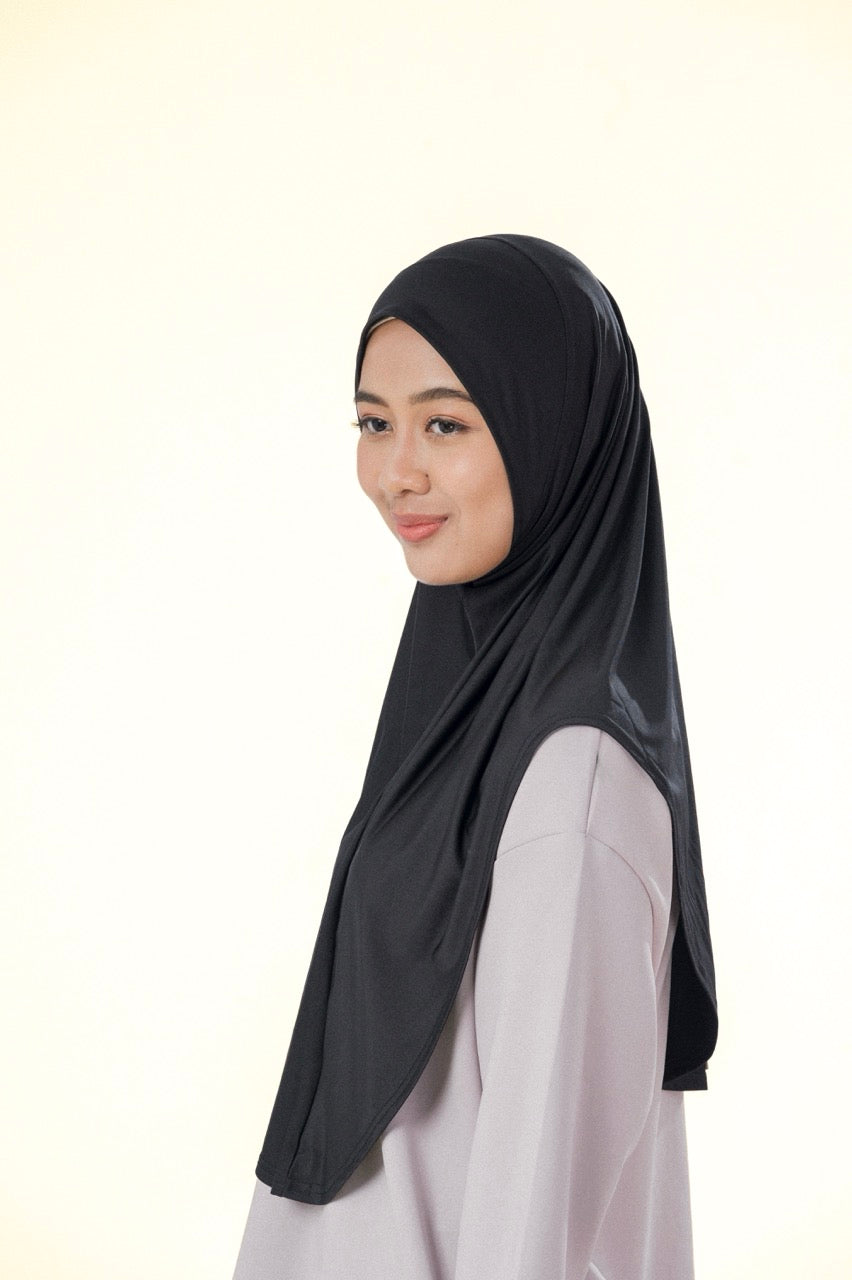 InnerSejuk Sports Hijab Passion M Black