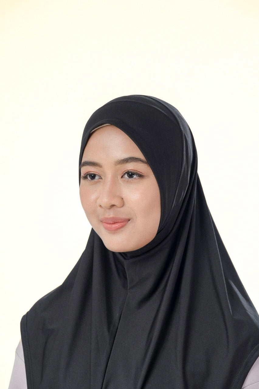 InnerSejuk Sports Hijab Passion M Black