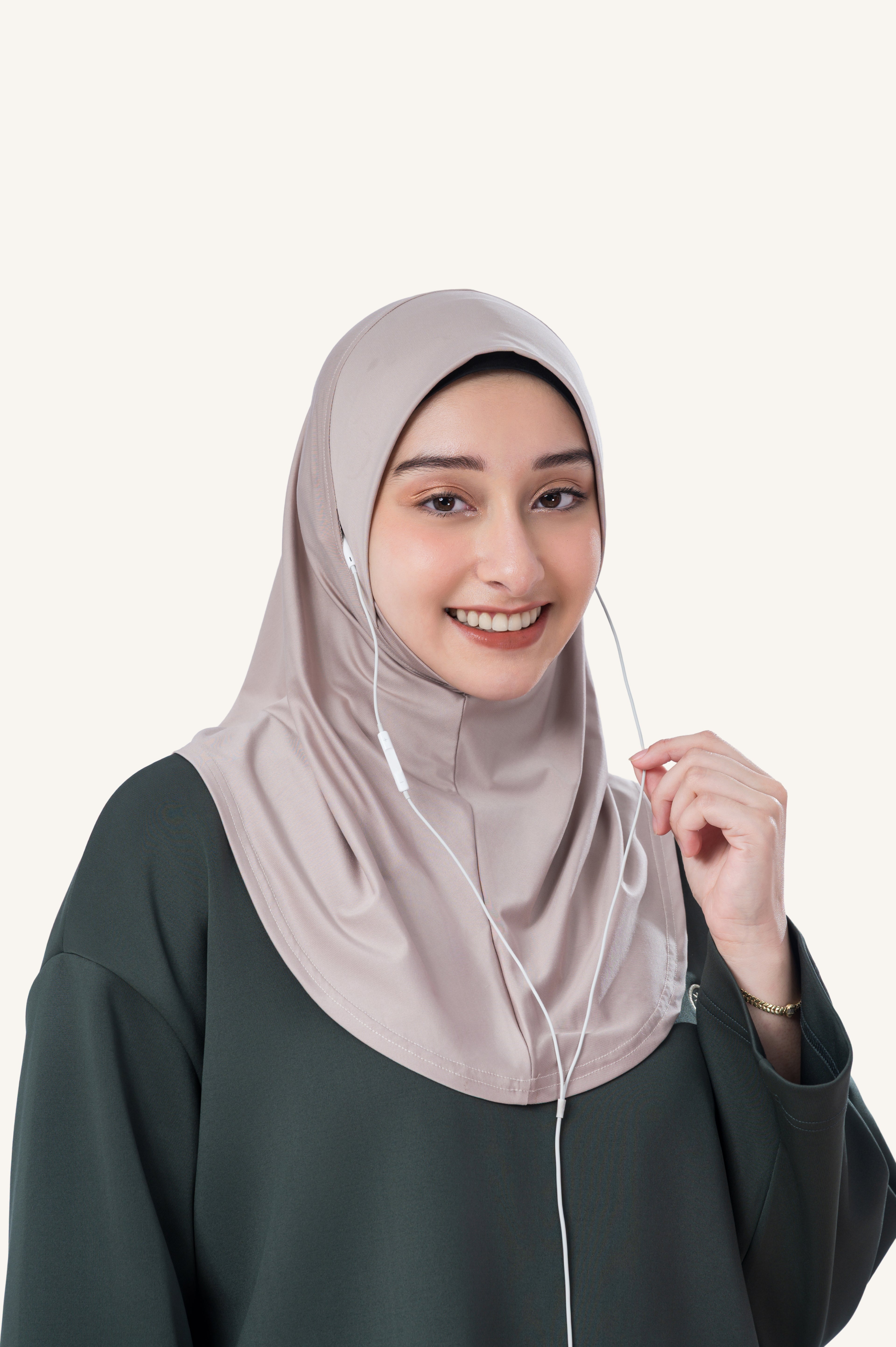 Innersejuk Sports Hijab Adore S Khaki Brown