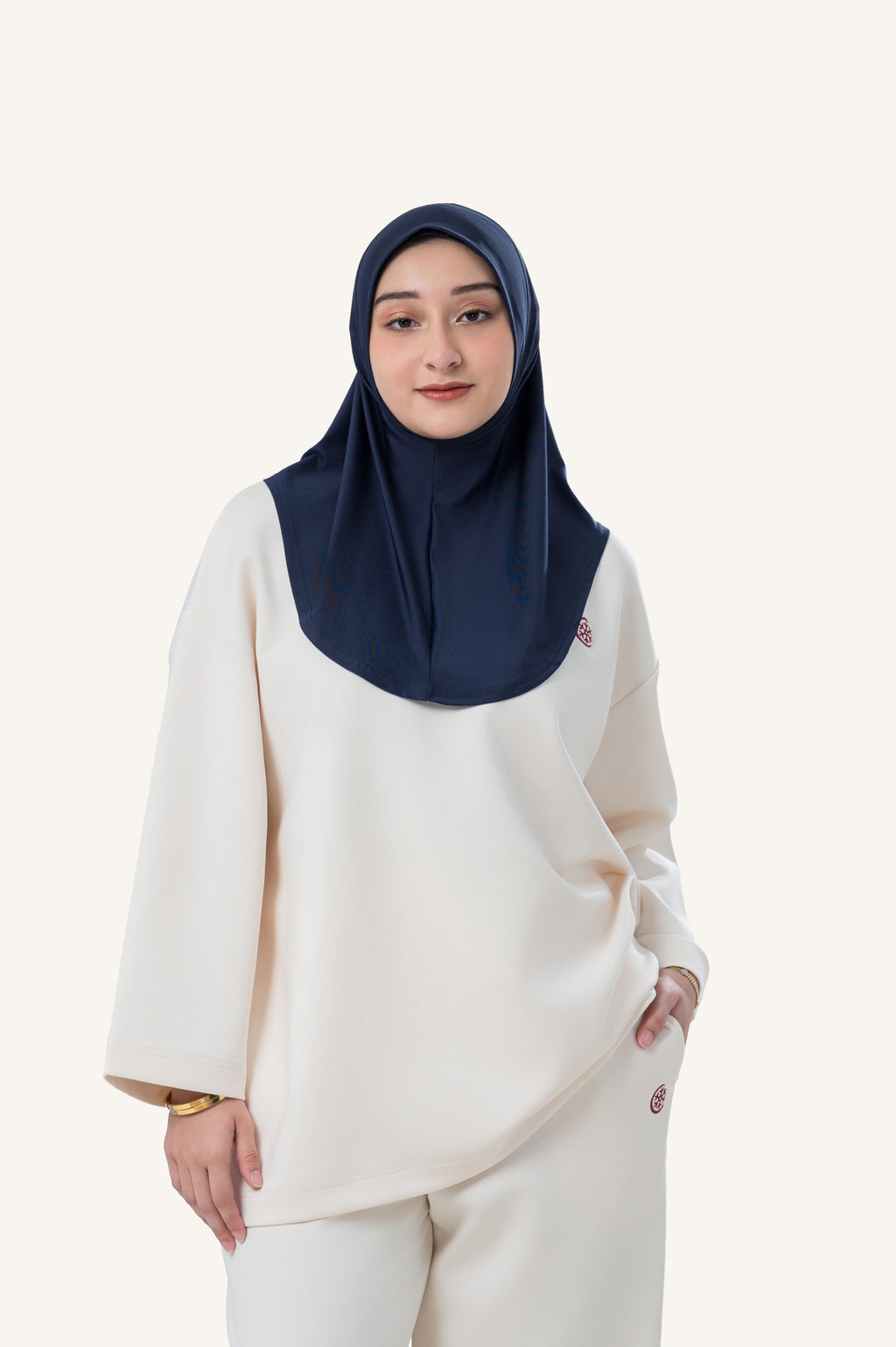 InnerSejuk Sports Hijab Adore S Navy Polis