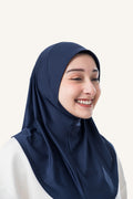 InnerSejuk Sports Hijab Adore S Navy Polis