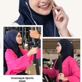 InnerSejuk Tudung Sukan  Adore S Navy Polis