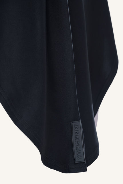 InnerSejuk Tudung Sukan  Labuh Berdagu Black