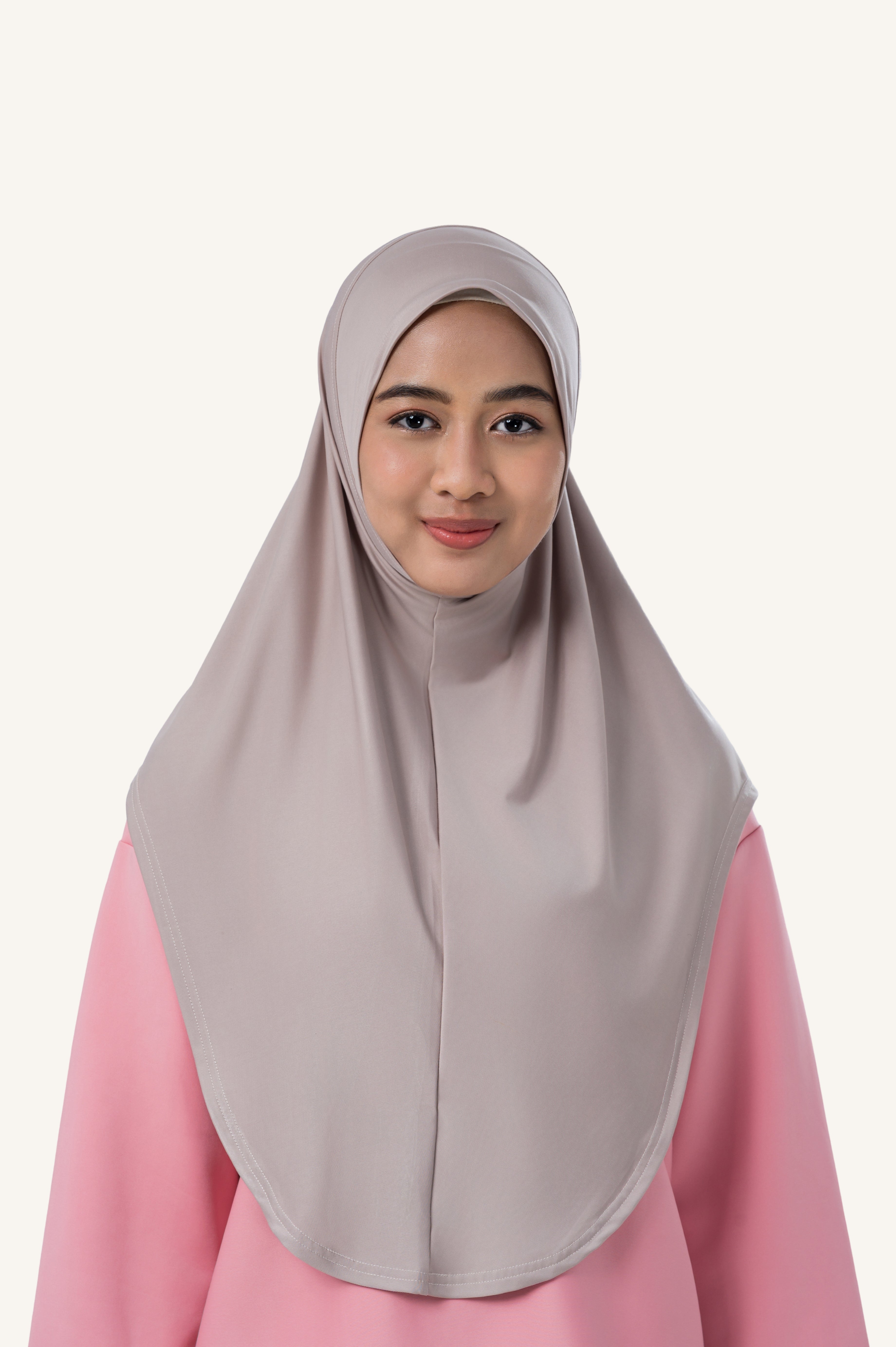 InnerSejuk Sports Hijab Full Covered Khaki Brown