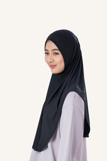 InnerSejuk Tudung Sukan Passion M Black
