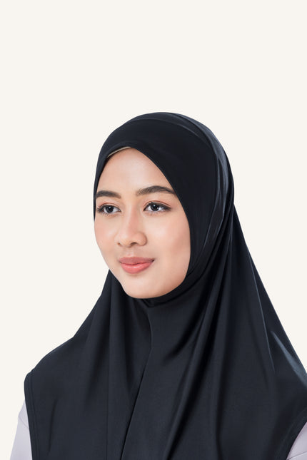 InnerSejuk Tudung Sukan Passion M Black