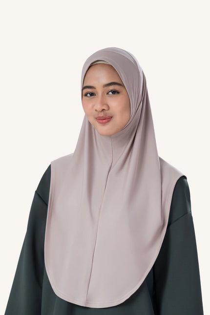 InnerSejuk Tudung Sukan Passion M Khaki Brown