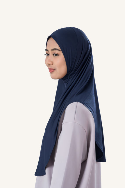 InnerSejuk Tudung Sukan Passion M Navy Polis