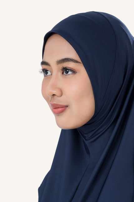 InnerSejuk Tudung Sukan Passion M Navy Polis