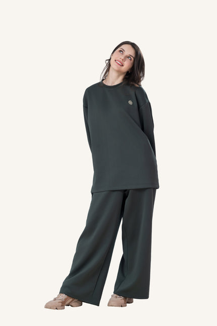 Innersejuk Santai Baggy Pants Emerald Green