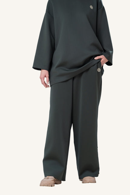 Innersejuk Santai Baggy Pants Emerald Green