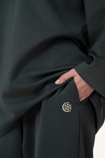 Innersejuk Santai Baggy Pants Emerald Green