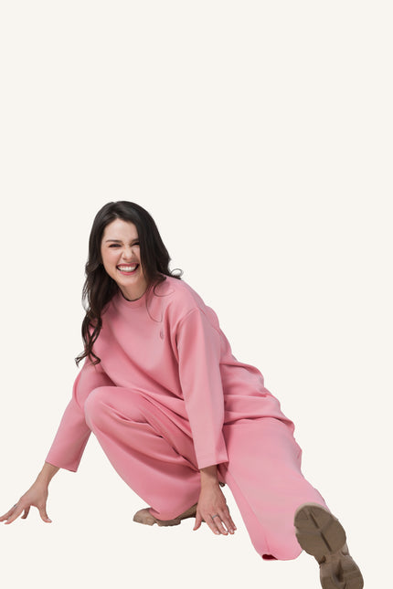 Innersejuk Santai Baggy Pants Pink