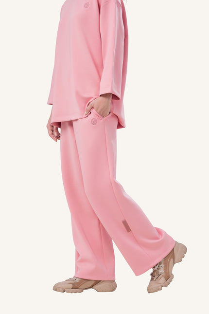 Innersejuk Santai Baggy Pants Pink