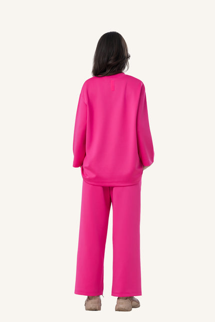 Innersejuk Santai Baggy Top Hot Pink