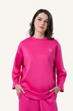 Innersejuk Santai Baggy Top Hot Pink