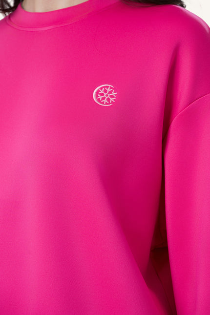 Innersejuk Santai Baggy Top Hot Pink