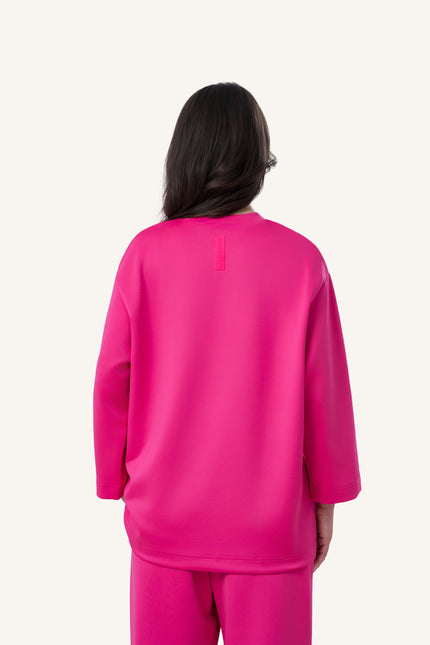 Innersejuk Santai Baggy Top Hot Pink