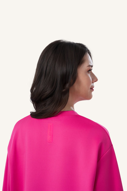 Innersejuk Santai Baggy Top Hot Pink