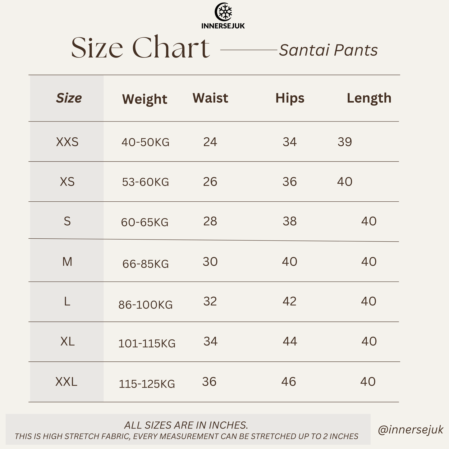 Innersejuk Santai Baggy Pants Light Grey