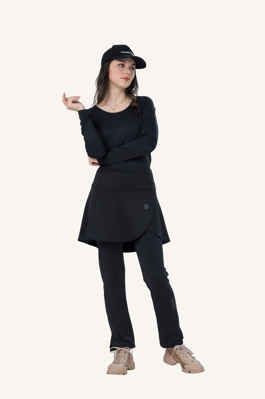 Innersejuk Seluar Sukan Skirt Pants Black