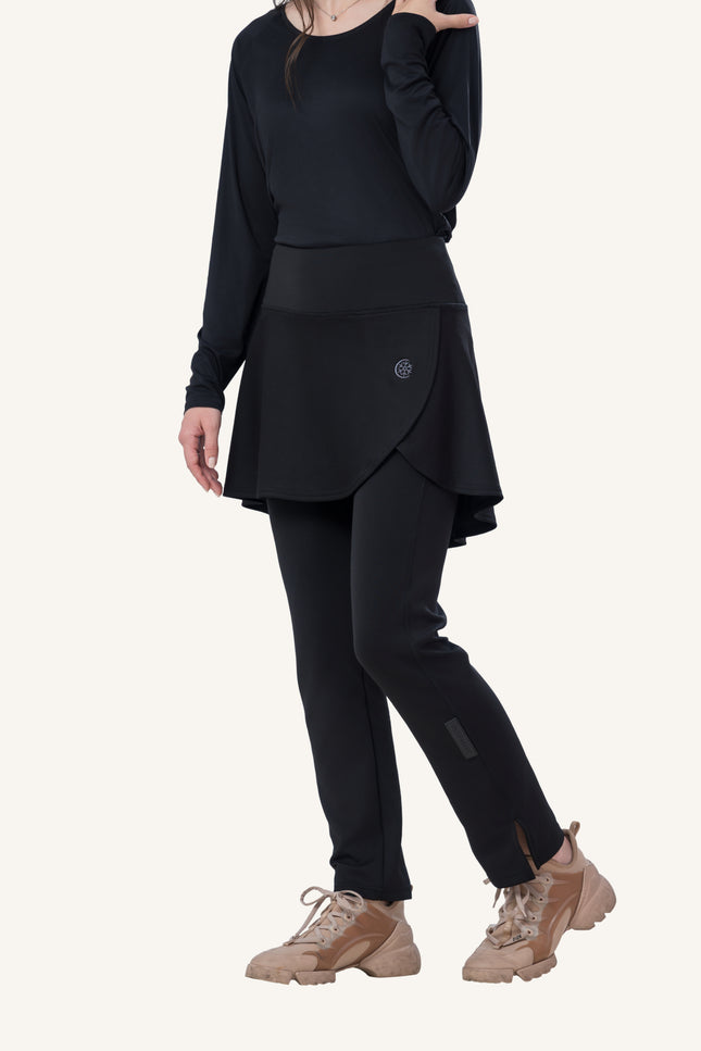 Innersejuk Seluar Sukan Skirt Pants Black
