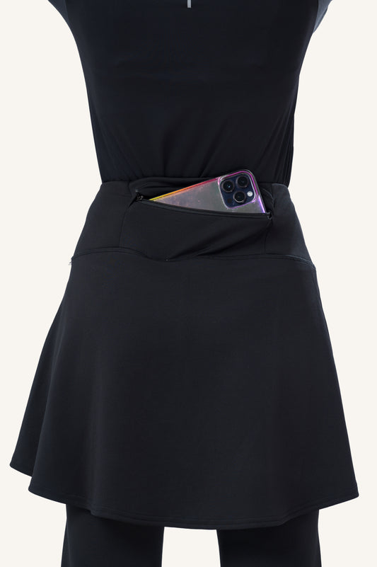Innersejuk Seluar Sukan Skirt Pants Black