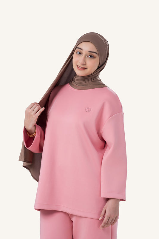 InnerSejuk Tudung Sukan Instant Shawl Choco Brown