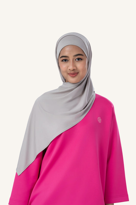 InnerSejuk Tudung Sukan  Silver Grey