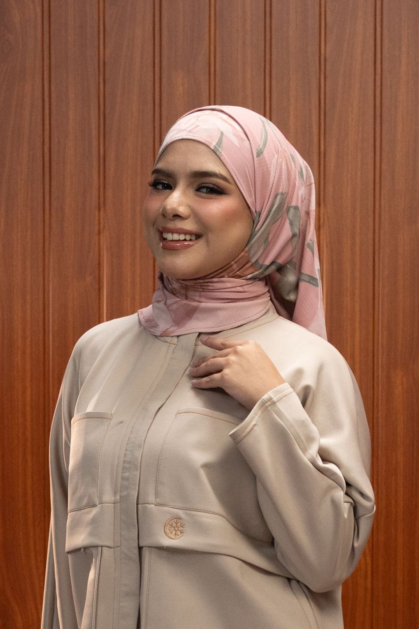 Triangle Florals Blush Pink