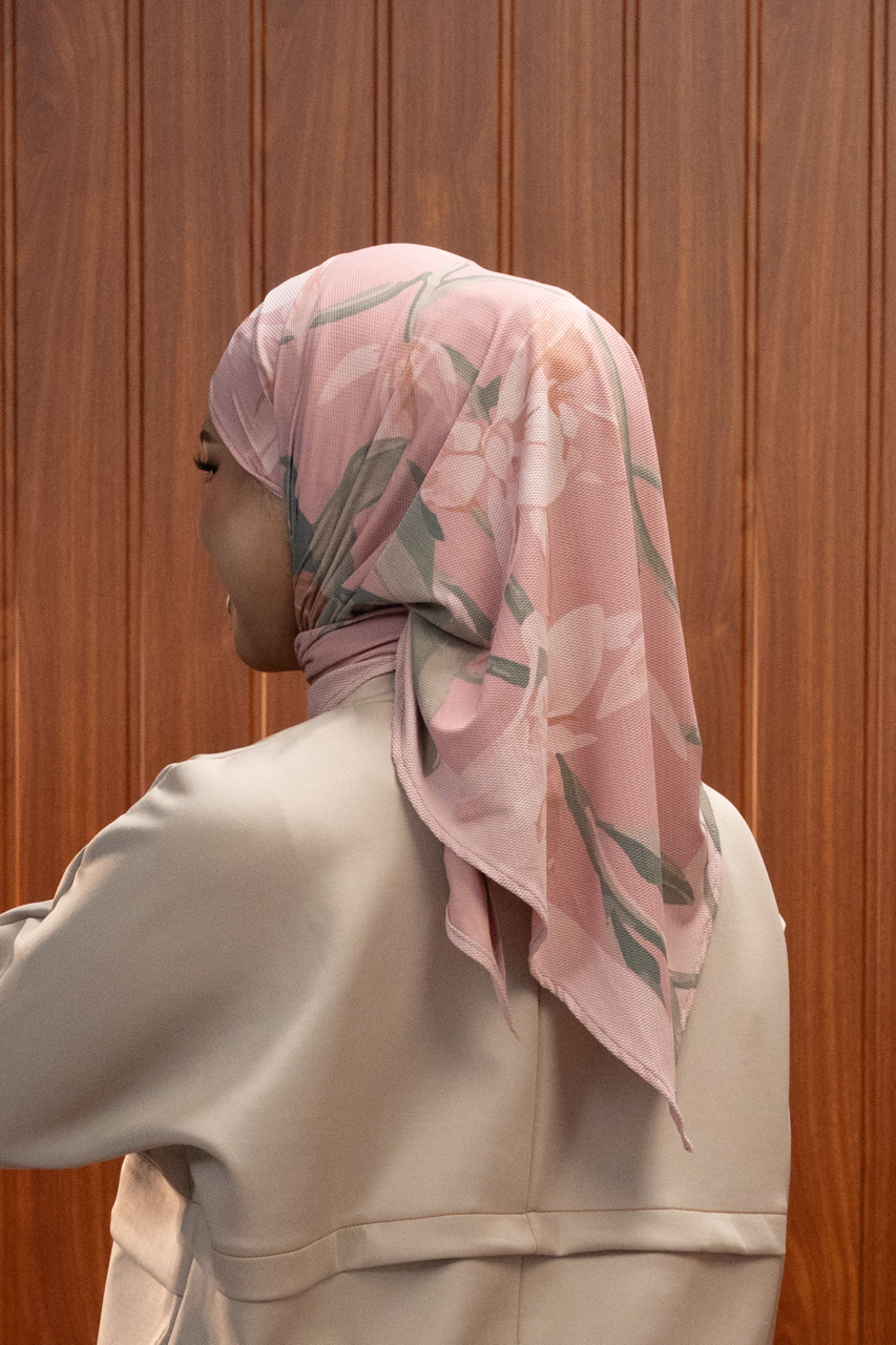 Triangle Florals Blush Pink