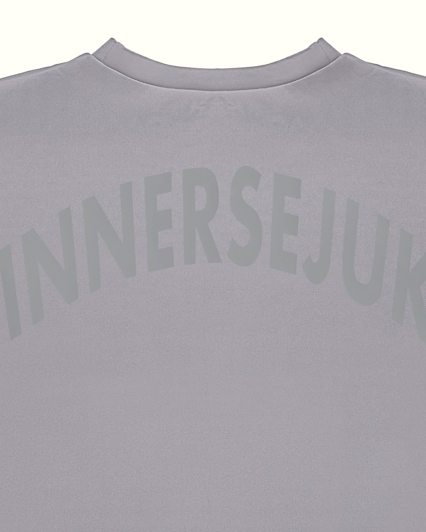 THE INNERSEJUK BACK OVERSIZED TEE IN LIGHT GREY